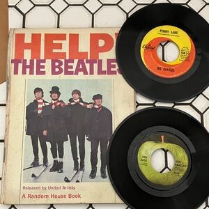 Beatles memorabilia - rare Help Book with 45s